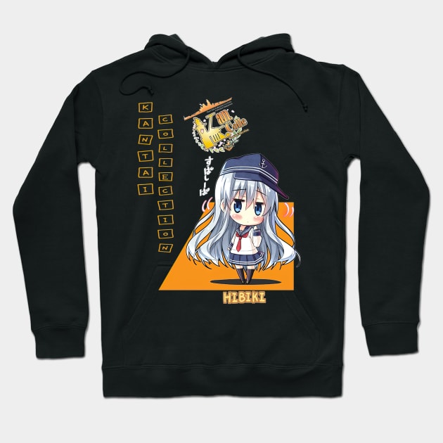 Chibi Hibiki Kantai Collection Hoodie by ShariLambert